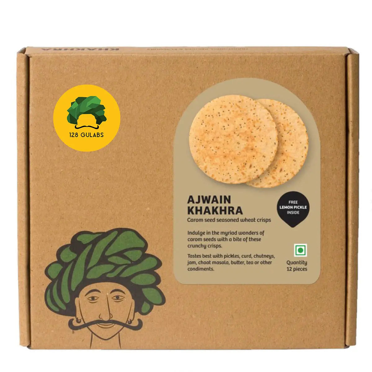 Ajwain Khakhra 12 pieces