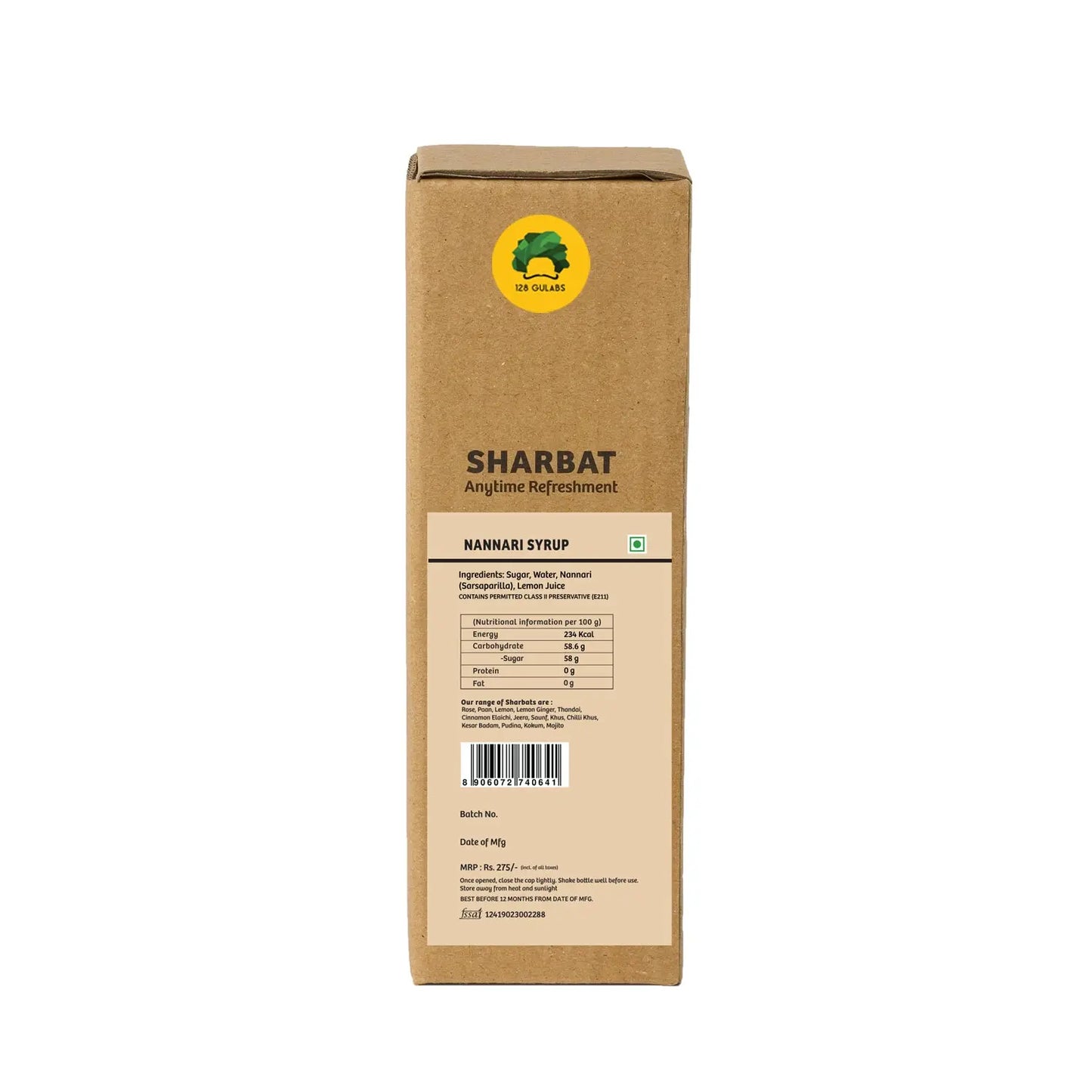 Nannari - Refreshing Root Syrup · 500ml · 12-15 servings Tastes best when mixed with water or soda