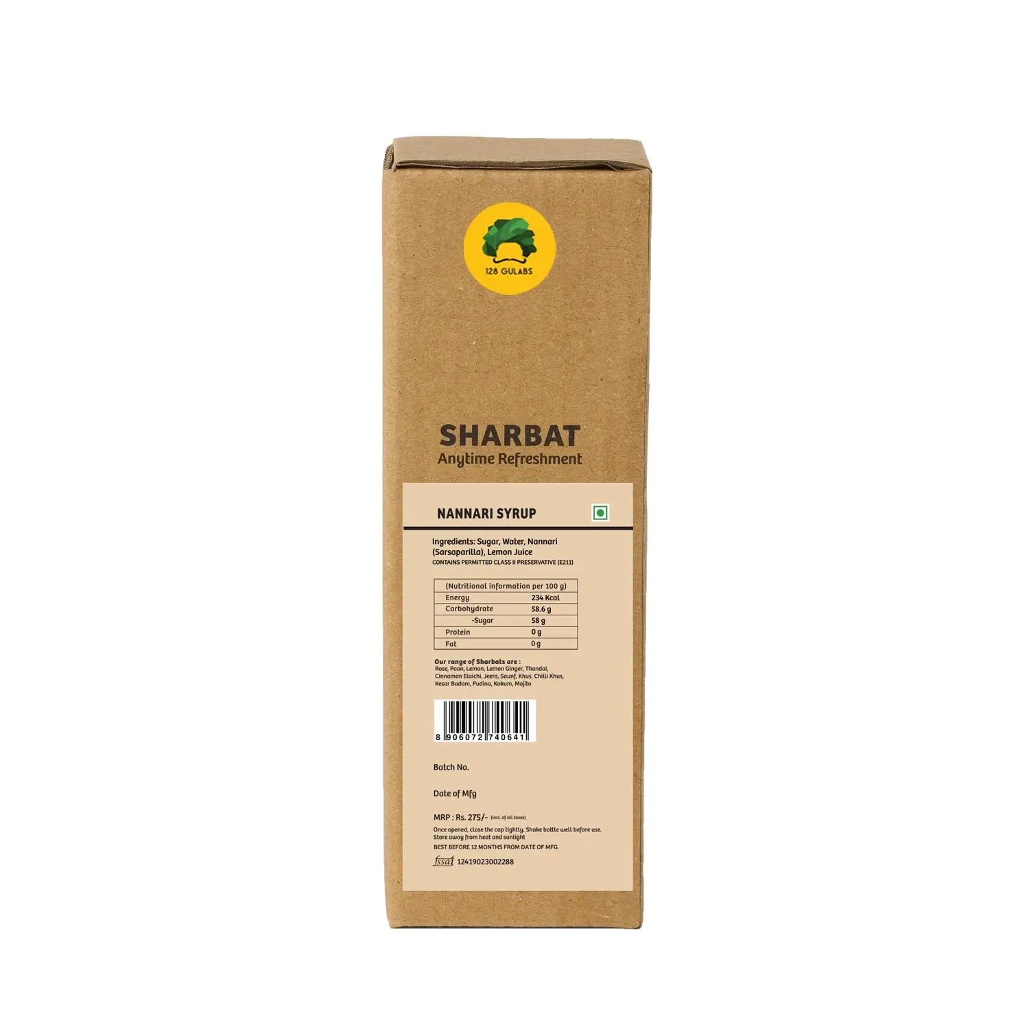 Nannari - Refreshing Root Syrup · 500ml · 12-15 servings Tastes best when mixed with water or soda