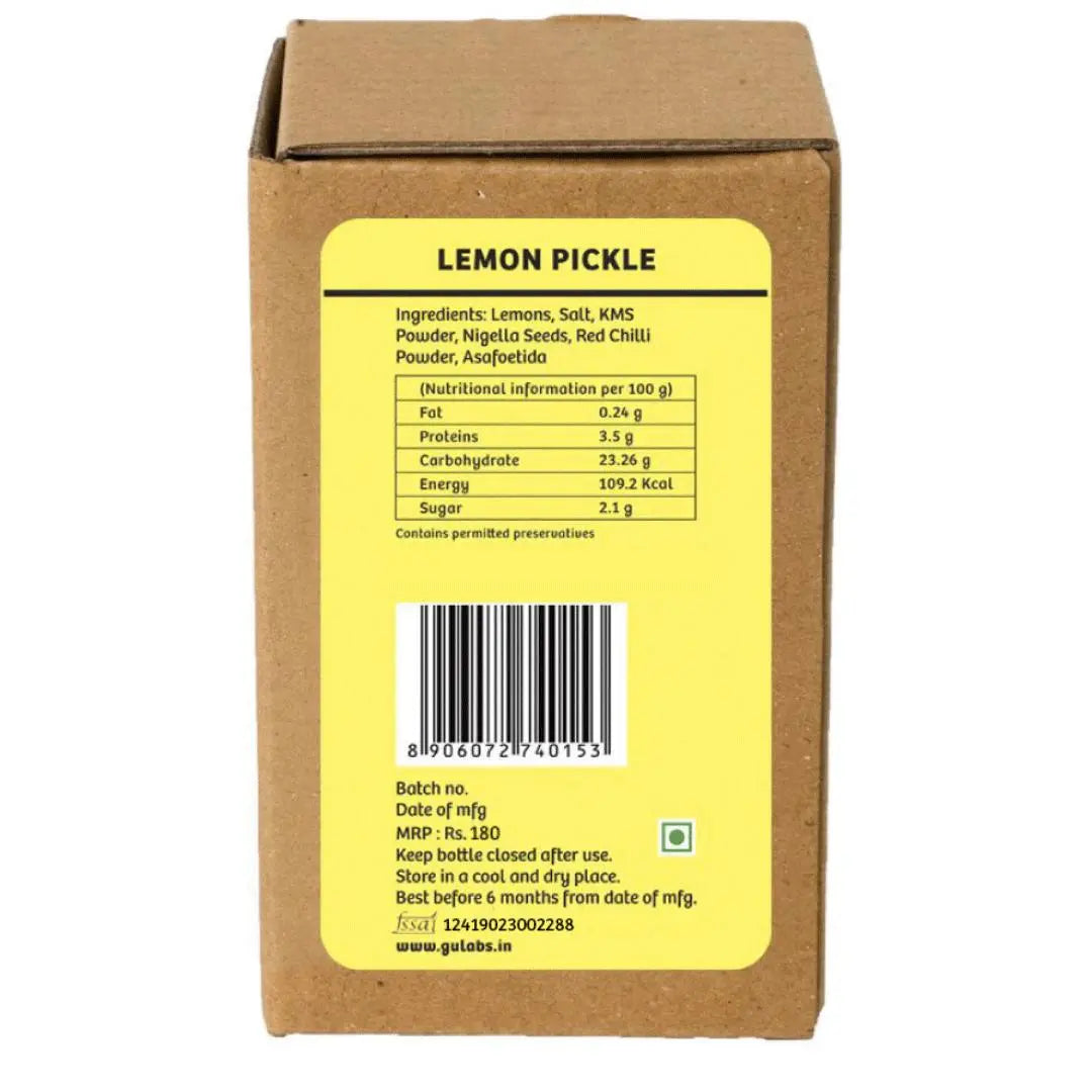 Tangy Lemon Pickle 300 grams