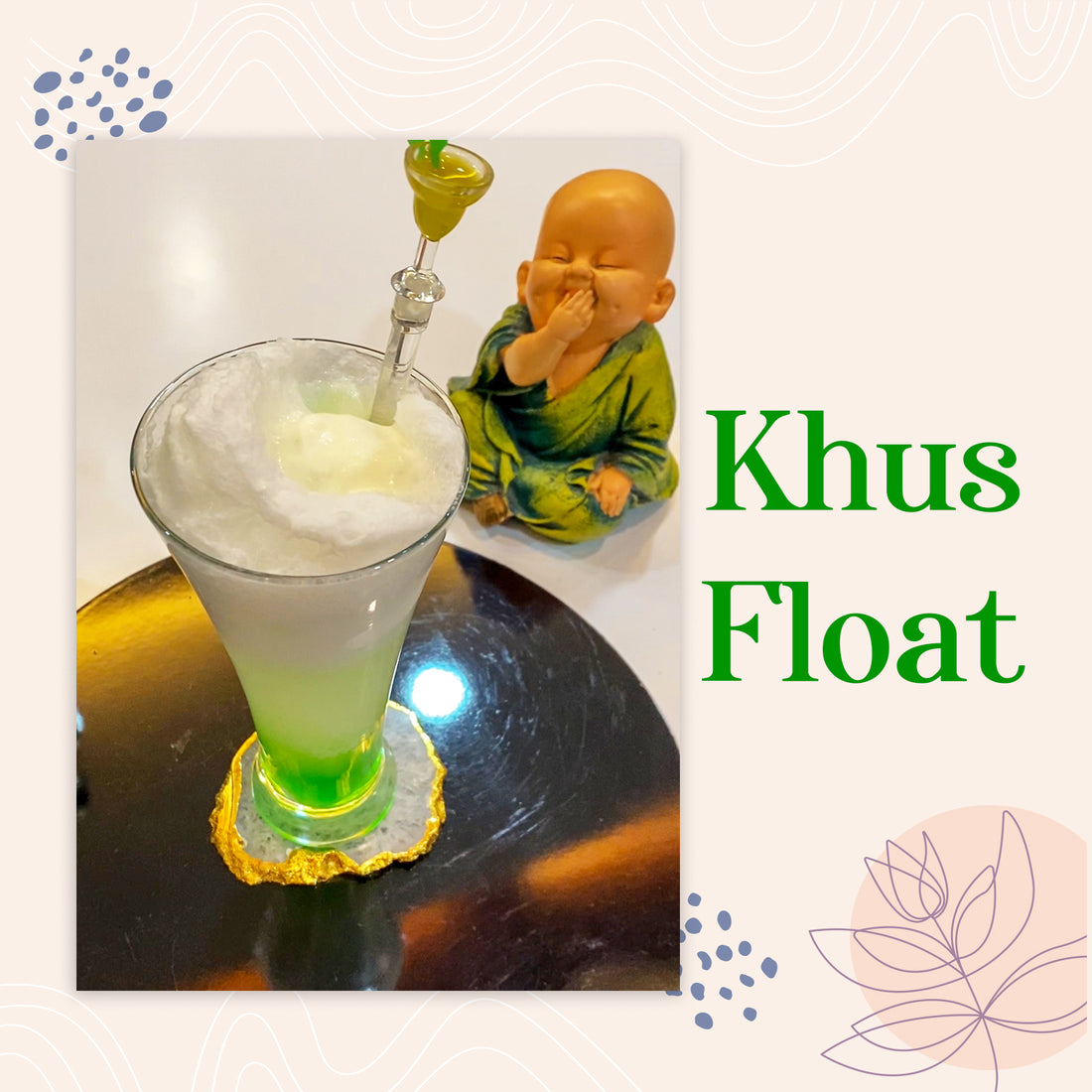 Khus Float made with Gulabs Khus Syrup 