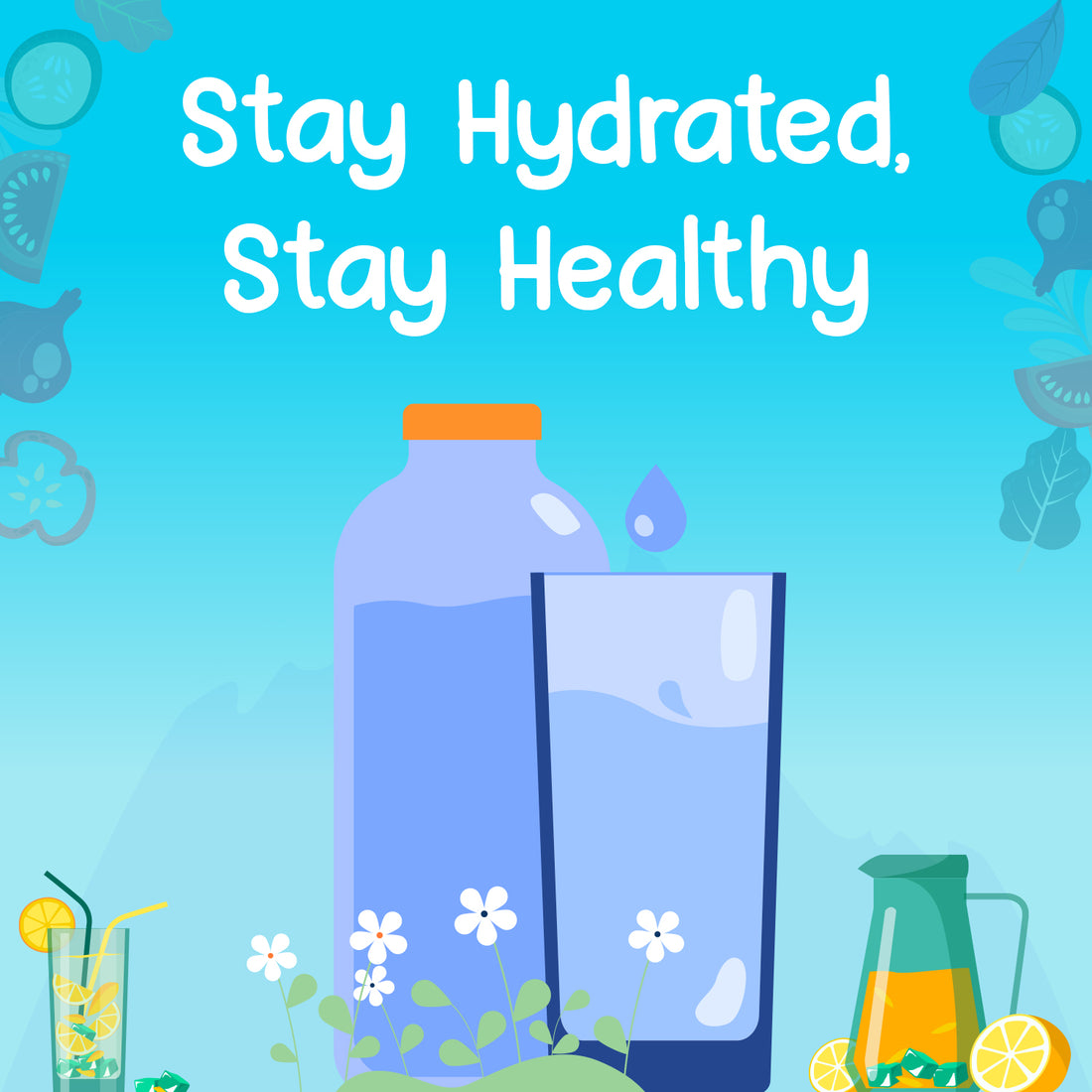 Why is it important to stay hydrated at home ?