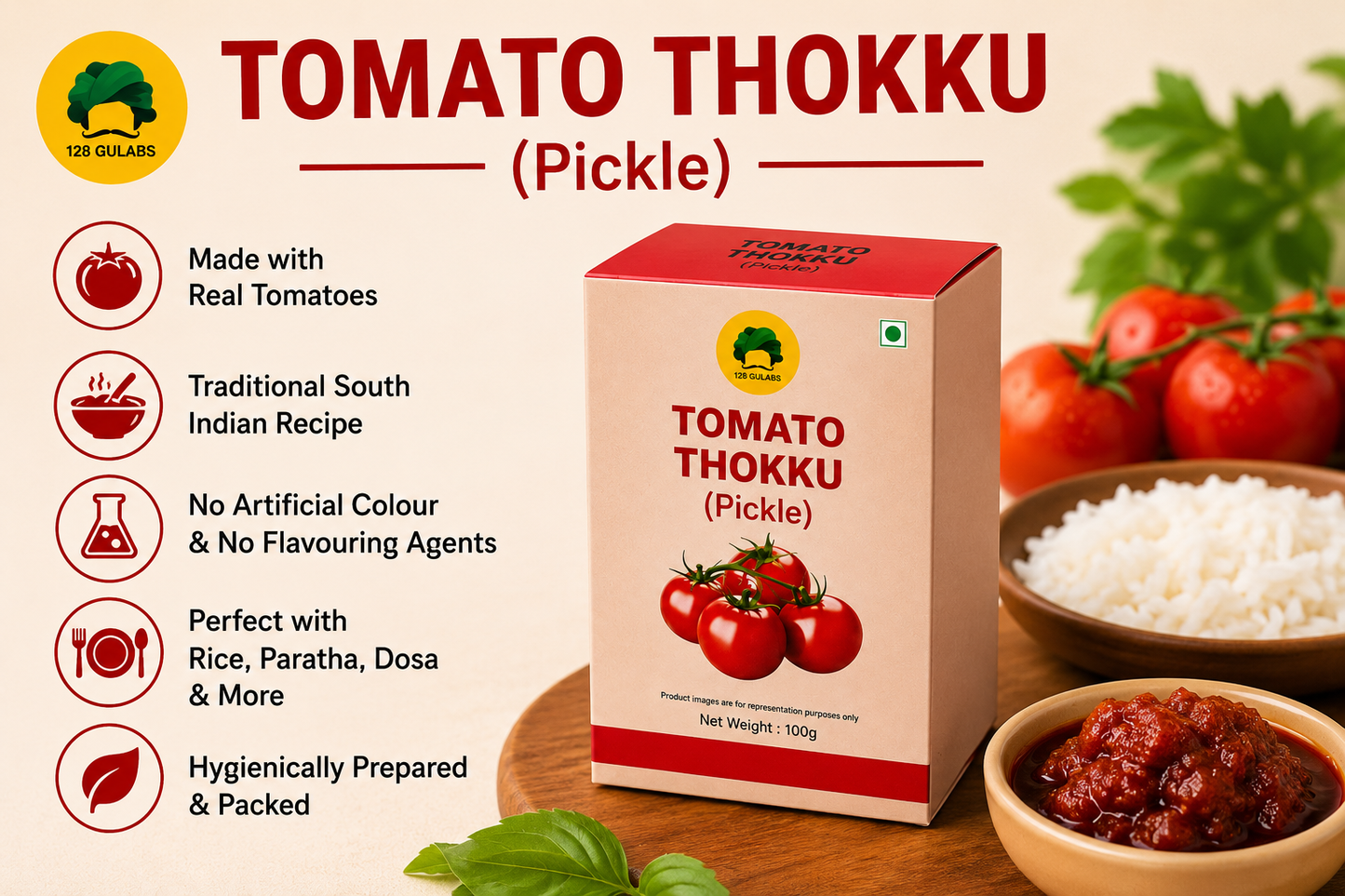 Tomato thokku (100 grams) 100 grams
