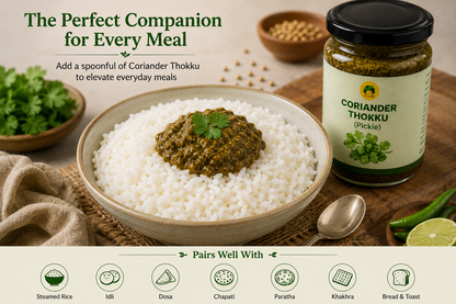 Coriander thokku (Pickle) (100 grams) GULABS