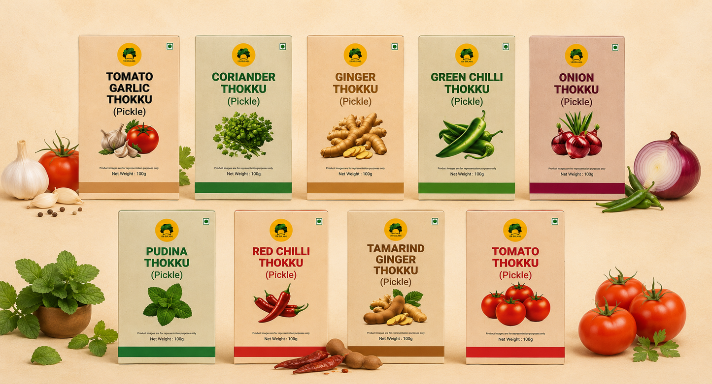 Thokkus / Pickles combo (9 flavours) - 100 g each GULABS