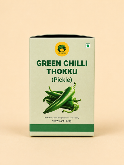 Green chilli thokku (pickle) (100 grams) GULABS