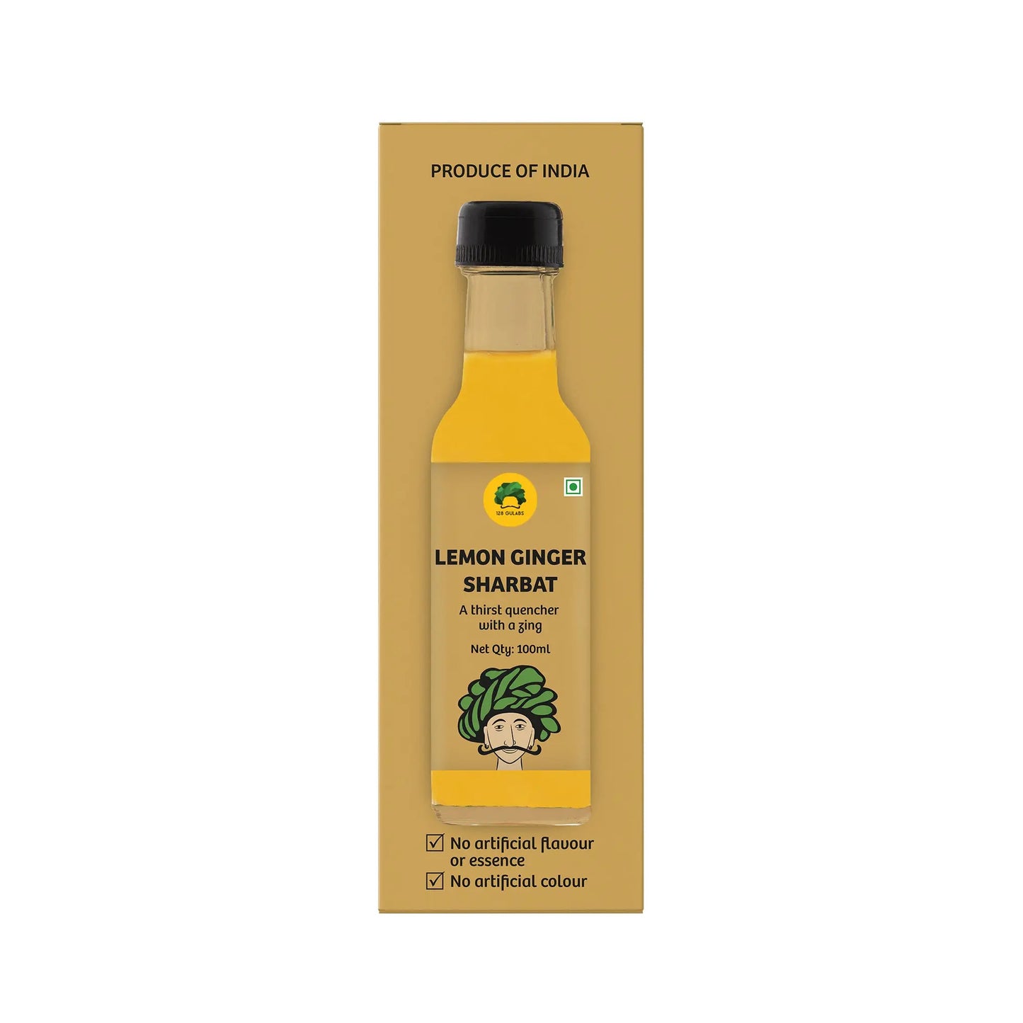 Lemon Ginger Mini Sharbat · 100ml · 2-3 servings Tastes best when mixed with water