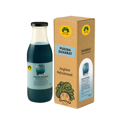 Pudina Sharbat (Mint Syrup) · 500ml · 12-15 servings Tastes best when mixed in water or soda