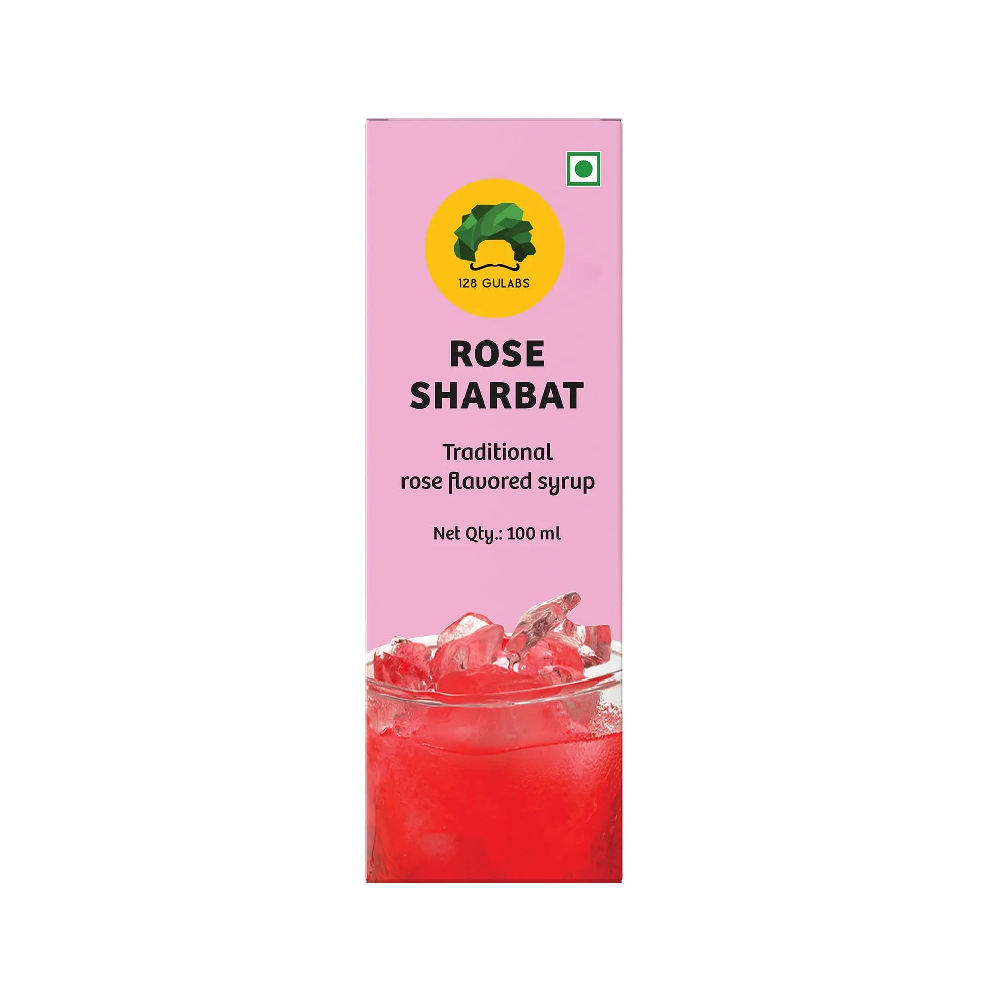 Rose Mini Sharbat (Syrup) · 100 ml · 2-3 servings Tastes best when mixed with water or milk