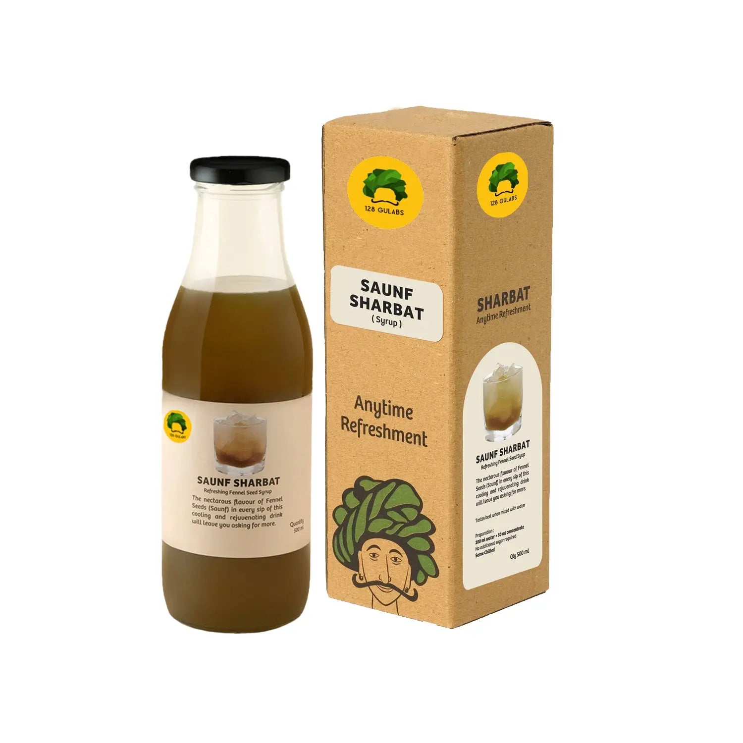 Saunf Sharbat · 500ml · 12-15 servings Tastes best when mixed with water